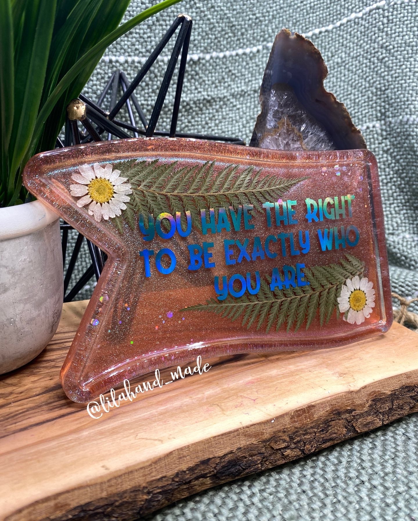 who you are flag tray